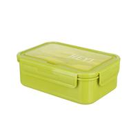 Porta pranzo con divisori e posate verde