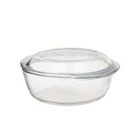 Pirex Casseruola per cuocere il pane in Vetro Lt 2,2, Coperchio Lt 0,8