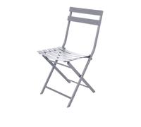 KASANOVA Sedia da giardino pieghevole Greensboro grigio grigio