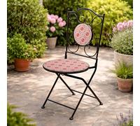 KASANOVA Sedia giardino pieghevole maiolica rossa Marrakech