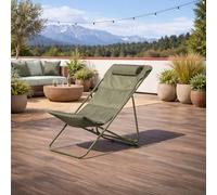 KASANOVA Sedia sdraio pieghevole e reclinabile alloro