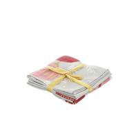 Set 2 tovaglioli natalizi 40x40 cm palline malva