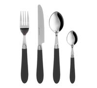 KASANOVA Set 24 posate Smooth nero in acciaio