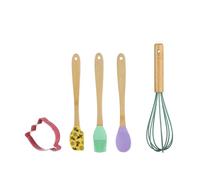 Set 4 accessori pasticceria silicone con formina fiore