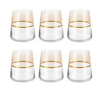 Set 6 bicchieri acqua 420 ml beige e oro Spectrum