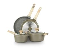 Batteria pentole 6 pezzi Bambù verde