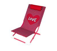 KASANOVA Spiaggina sedia pieghevole scritta Love e poggiatesta