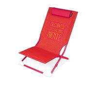 KASANOVA Spiaggina sedia pieghevole scritta Occupato e poggiatesta