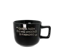 KASANOVA Tazza Jumbo 500 ml Scritta Quotes Nera