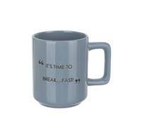 KASANOVA Tazza mug blu 320 ml con scritta Quotes