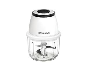 KASANOVA Tritatutto elettrico a batteria con contenitore, bianco da 300 ml