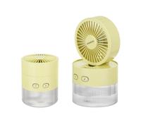 Ventilatore portatile con nebulizzatore giallo