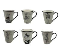 kasaviva 1 Pezzo Tazza Tazzone Latte Mug Vintage 340 cc 6 Decori