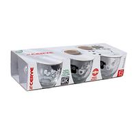 kasaviva Confezione 6 Tazze CAFFES/P Lavagna CC.75, Transparent, One Size