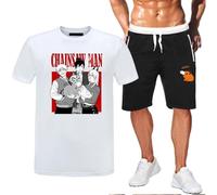 KASBCVYU Chains-AW Man Uomo Pigiami Set, Pigiama Comodo e Fresco, Set di Pigiami per Pigiami da Notte(White9,XL)