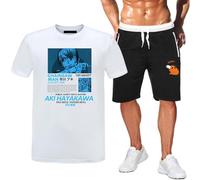 KASBCVYU Chains-AW Man Uomo Pigiami Set, Pigiama Comodo e Fresco, Set di Pigiami per Pigiami da Notte(White5,XXL)