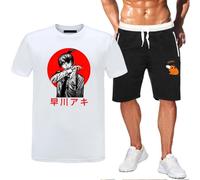 KASBCVYU Chains-AW Man Uomo Pigiami Set, Pigiama Comodo e Fresco, Set di Pigiami per Pigiami da Notte(White8,S)