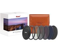 Kase Wolverine - Kit per cappucci da 58 mm Pro ND Stack con filtro magnetico in vetro ottico temperato, antiurto, include tappo per obiettivo magnetico CPL ND8 ND64 ND1000 e custodia 58