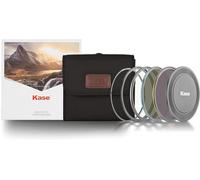 Kase Wolverine Revolution - Kit filtro magnetico antiurto in vetro ottico temperato, 86 mm, con anelli colorati inclusi, copriobiettivo CPL ND8 ND64 e custodia