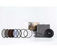 Kase Wolverine Revolution - Mega kit di filtri magnetici in vetro ottico temperato antiurto con anelli colorati inclusi CPL ND8 ND64 ND1000 R-MCUV Night Lens Cap e custodia (82 mm)