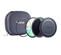 Kase Wolverine Revolution Plus - Kit di filtri magnetici da 82 mm, include copriobiettivo UV CPL e sacchetto filtro, vetro ottico temperato antiurto e anelli colorati