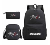 KASENFASHION Harajuku - Zaino per la scuola con scomparto per laptop, impermeabile, grande spazio di archiviazione, unisex, per scuola, università e tempo libero, Nero 4, 32 * 13 * 45