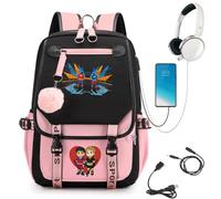 KASENFASHION Heated Rivalry Zaino Scuola Ragazzi con Pompon Backpack Grande Capacità Scomparto PC 15,6 Pollici Leggero e Impermeabile