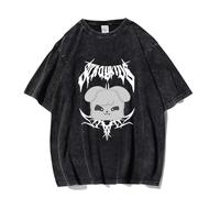 KASENFASHION K-Pop Shirt 2025 - Stray-K Maglietta da uomo e donna, alla moda, stile streetwear, Cane nero, L