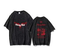 KASENFASHION Stray-K Fan T-Shirt 2025 - Maglietta unisex a maniche corte con stampa, K-Pop Merch in stile Harajuku, Nero-D, M