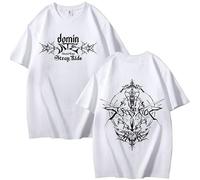 KASENFASHION Stray-K - Maglietta unisex in cotone per fan del K-pop, a maniche corte, stile Harajuku, bianco, M