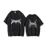 KASENFASHION Stray Kids K-Pop Maglietta per tifosi - Harajuku Style Unisex Maglietta in cotone casual ed elegante, Black Double Side-b, M