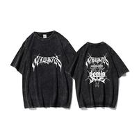 KASENFASHION Stray Kids K-Pop Maglietta per tifosi - Harajuku Style Unisex Maglietta in cotone casual ed elegante, Black Double Side-a, XL