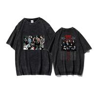 KASENFASHION Stray Kids - Maglietta da uomo e da donna, articolo per fan 2025, comoda maglietta in look trendy, Nero-i., L