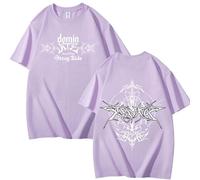 KASENFASHION Stray Kids - Maglietta unisex in cotone per fan del K-pop, a maniche corte, stile Harajuku, viola chiaro, M