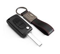 KASER Cover Guscio Scocca Chiave Telecomando 3 Tasti per compatibile per Peugeot 107 207 307 407 308 409 407 607