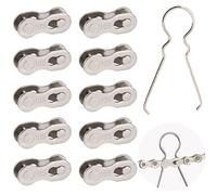 KASESSS 10 Paia Manca La Bicicletta Collegamento, Acciaio Collegamento Catena Bici 10 Velocità, Riutilizzabile Maglie per Catena per Bici, Catena a Sgancio Rapido per Bici con Strumento di Rimozione