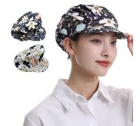 KASESSS 2 Pezzi Cappello da Cuoco Elastico, Cappello Chef con Tesa, Cappello Cuoco, Traspirante Bandana Cuoco, Bandana da Cuoco per Adulti, Fornai, Hotel, Ristorante Servizio di Catering