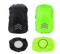 KASESSS 2 Pezzi Copri Zaino per Pioggia 30-40l, Coprizaino Impermeabile con Strisce Riflettenti, Antiabrasivo Coprizaino Scuola Antipioggia per Ciclismo, Escursionismo, Viaggi, attività All'Aperto