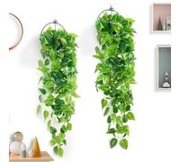 KASESSS 2 Piante Artificiali da Appendere 110cm Piante Artificiali Artificiali in Plastica Iva da Appendere Decorazione Parete Terrazzo