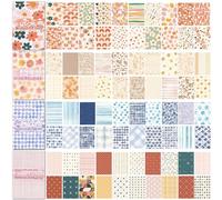 KASESSS 200 Fogli Retrò Carta Scrapbooking, 8.3 x 5.6cm Carta di Riso per Decoupage, Cartas per Decoupage, Colorato Scrapbook Paper per Creare Riviste Decorazioni Vintage Junk Journal DIY Artigianato