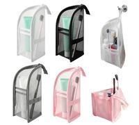 KASESSS 4 Pezzi Porta Pennelli Make Up da Viaggio, Borsa da Toeletta da Viaggio Verticale, Confezione In Rete Impermeabile Borsa Contenitore con Cerniera per Uomini, Donne, Bagno, Hotel, Vacanza