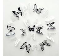 KASESSS 72 Pezzi Adesivi da Parete 3D a Forma di Farfalla, Farfalle Decorative, 3 Misure Farfalle Decorative da Parete con Nastro Biadesivo per Domestica Bambini Camera da Letto Decorazione Casa