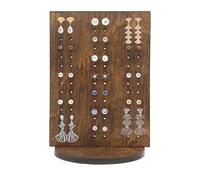 KASESSS Mini Porta Orecchini Organizer, Porta Orecchini in Legno, Espositore Orecchinio, Portátil Portaorecchini con 84 Fori, Pequeño Supporto per Orecchini per Donne e Ragazze per Casa o Negozi