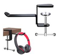 KASESSS Porta Cuffie Gaming Sotto Scrivania, Gancio per Porta Cuffie da Scrivania, Regolabile Poggia Cuffie, Supporto Cuffie Gaming Ompatibile con Cuffie Universali, Nessuna perforazione, Senza Colla