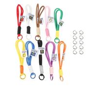 KASFDBMO 10 Catena Chiave Intrecciata con Cinturini Intrecciati con Appunti per Cinghie per Cellulare Ornamenti Telefoni Cellulari Ornamenti Bambini Regalo Intrecciato Paracord Caracord Caracord
