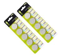 KASFDBMO 5/10 batterie a bottone al litio CR2450 da 3 V, a prova di perdite, con durata di conservazione prolungata per applicazioni versatili, celle a bottone al litio