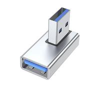 KASFDBMO Adattatore di prolunga USB 3.0 da maschio a femmina ad angolo retto di 90 gradi per computer portatile, PC, caricabatterie USB, convertitore di estensione