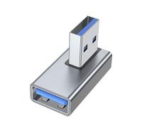 KASFDBMO Adattatore di prolunga USB 3.0 da maschio a femmina ad angolo retto di 90 gradi per computer portatile, PC, caricabatterie USB, convertitore di estensione