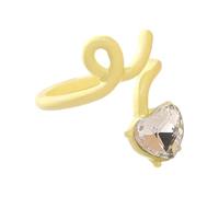 KASFDBMO Anelli regolabili a forma di cuore, con delicata apertura, in lega, adatti per matrimoni e feste, da indossare per promesse di coppia, Misura unica, come descritto, come descritto