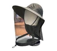 KASFDBMO Cappello da pesca traspirante, regolabile, per donne, uomini, adolescenti, tesa larga, protezione solare con patta per il collo, protezioni solari per esterni